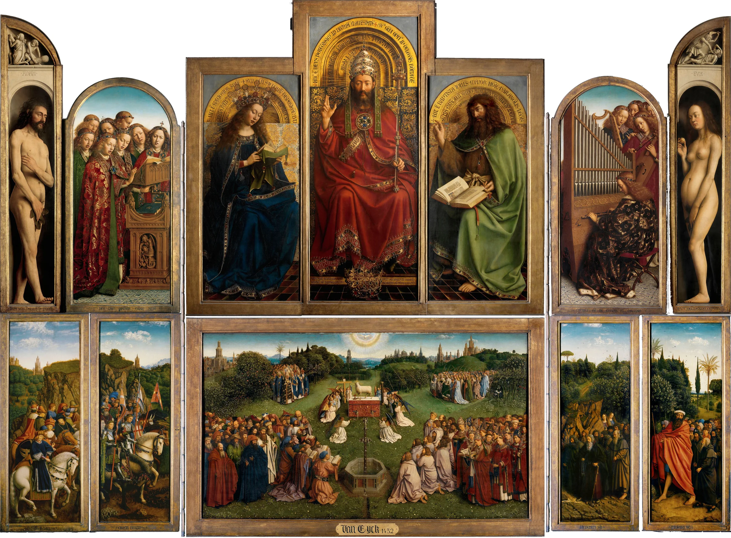 The open Ghent Altarpiece