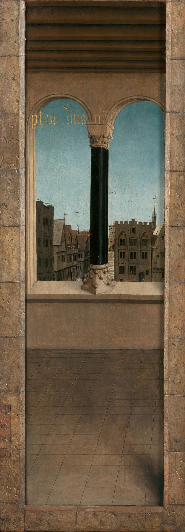The City Beyond the Window, closed view of the Ghent Altarpiece