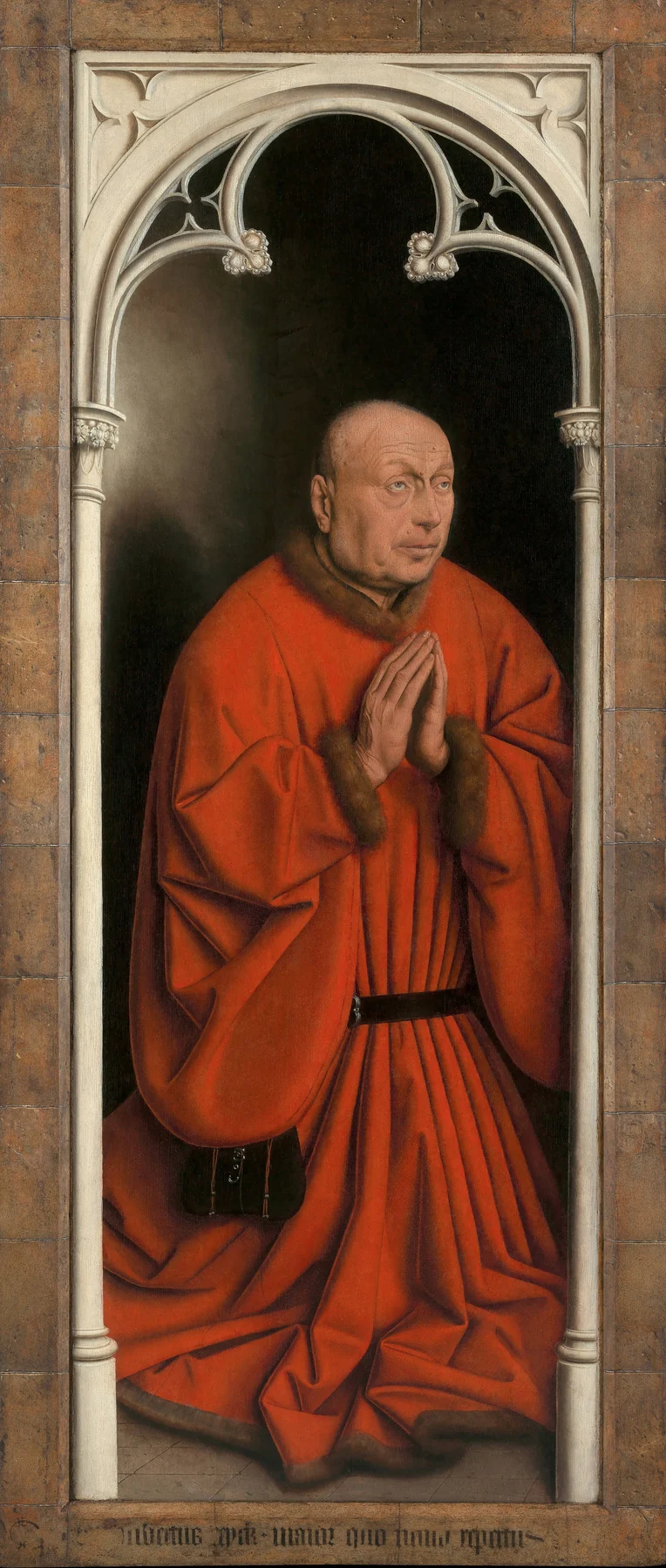 Joos Vijd, closed view of the Ghent Altarpiece