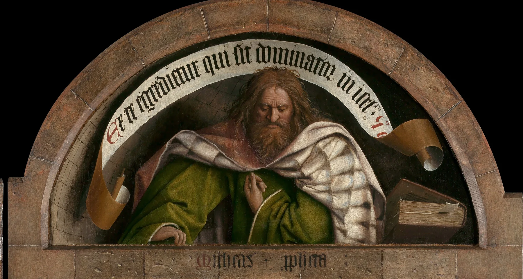 The Prophet Micah, closed view of the Ghent Altarpiece