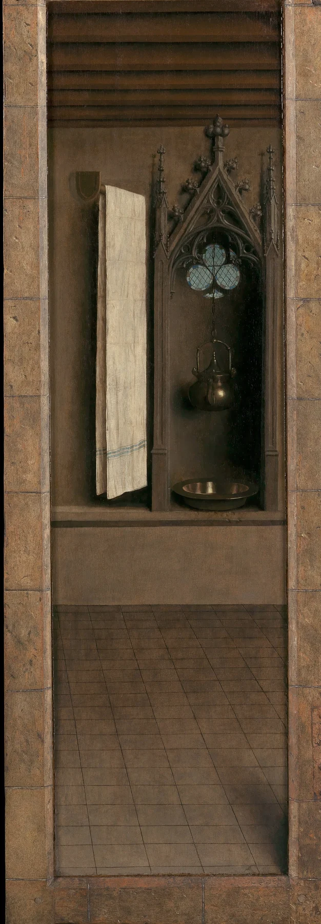 The Washing Niche, closed view of the Ghent Altarpiece