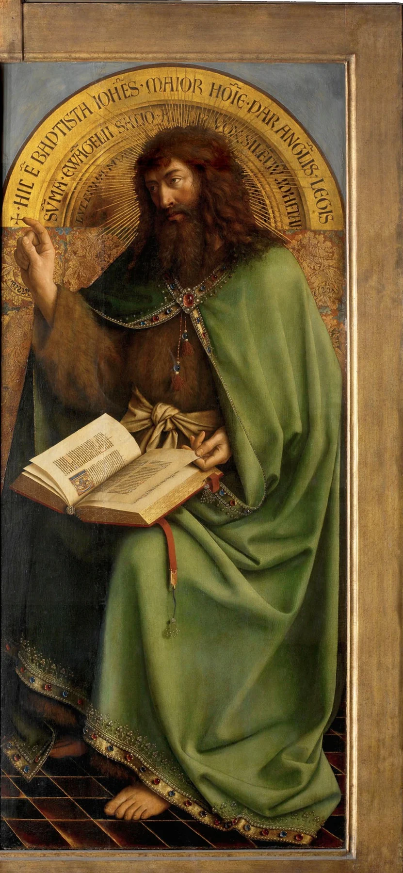 Saint John the Baptist, open view of the Ghent Altarpiece